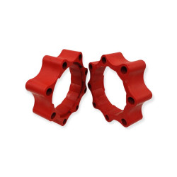 Red Poly Rear Wideners - 45mm