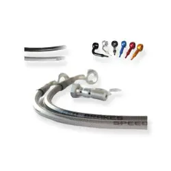 REAR BRAKE HOSE KIT 700R BLUE